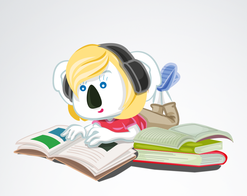 koala qui lit